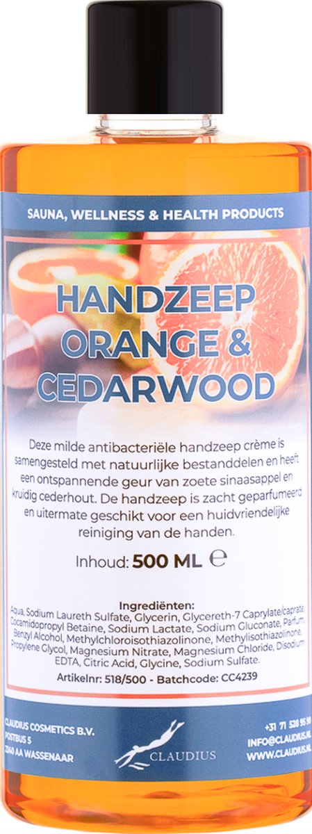 Goedkoopste Handzeep Sweet Orange & Cedarwood 500 ml