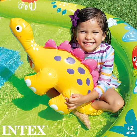 Baby Zwembad Speelbad Little Dino 191x152x58cm met Glijbaan - Intex Baby Zwembad van Merkloos — afbeelding 3