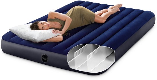 Intex Queen Dura-Beam Classic Downy Luchtbed - 203x152x22 cm