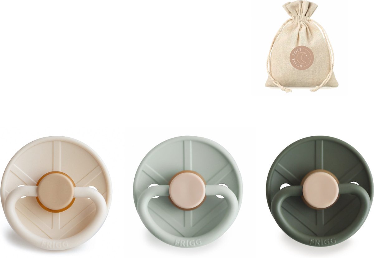 Goedkoopste FRIGG Viking spenen T2 (6-18 maanden) Sigrid, Holger & Ragnar BolleToet speenzakje