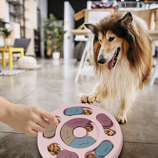 Relaxdays Denkspel Voor Honden – Snoepjes Verstoppen In Schuifbakjes – MDF-puzzel Met Antislip – Voor Elke Hond