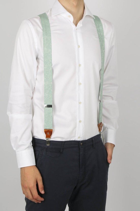 Sir Redman - pack combiné de bretelles - Sposo Stiloso vert - vert menthe