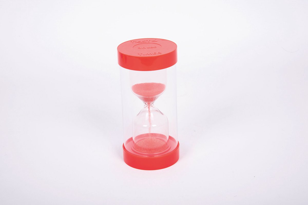 TickiT zandloper educatief speelgoed 30 seconden rood.