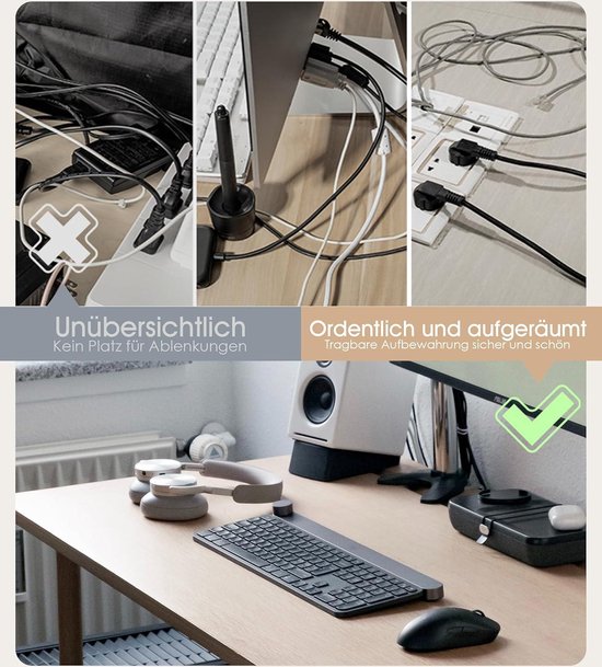Magnetische kabelbinders, 10 stuks siliconen kabelbinders in palmvorm, herbruikbare kabelbinders voor werkplek, school, thuis, D-markeringen