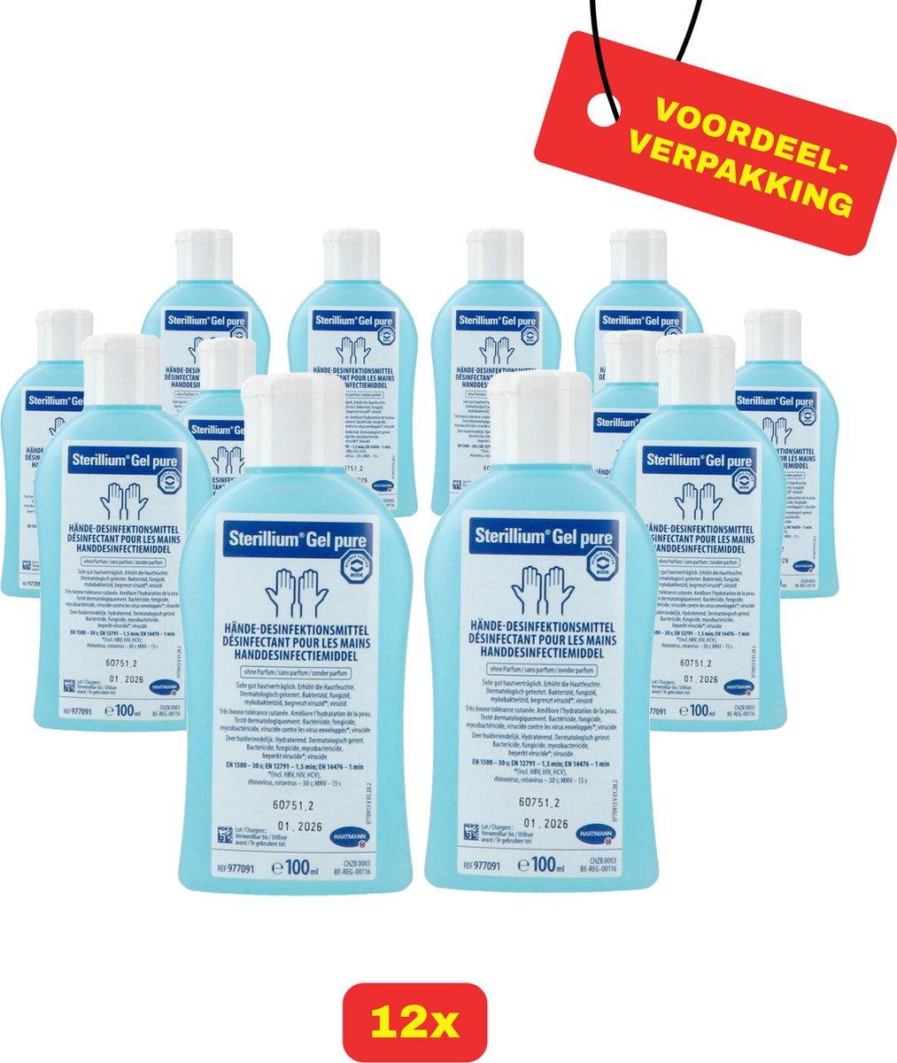 Goedkoopste 12X Sterillium Gel Hartmann - Handdesinfectant- 12 x 100ml -voordeelverpakking!