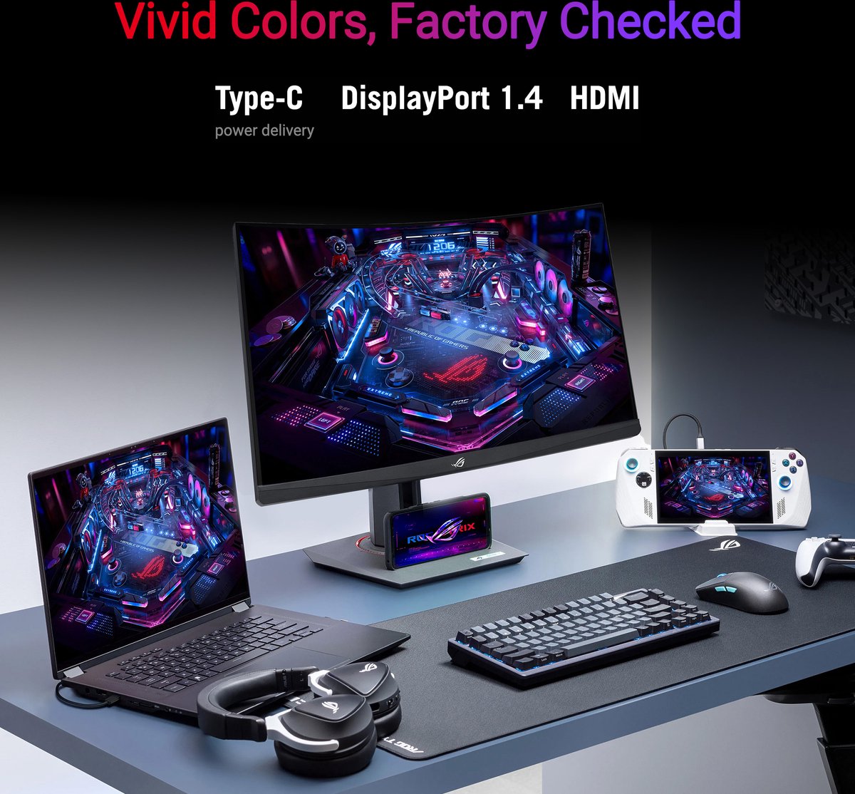 ASUS ROG Strix XG27WCMS - 27" QHD 280Hz curved gaming monitor thumbnail 6