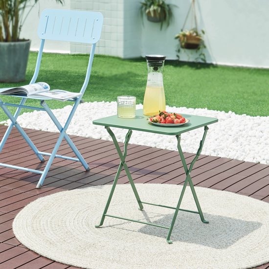 Foto: Tuintafel veg rshei opvouwbaar 45x40x40 cm groen en casa 