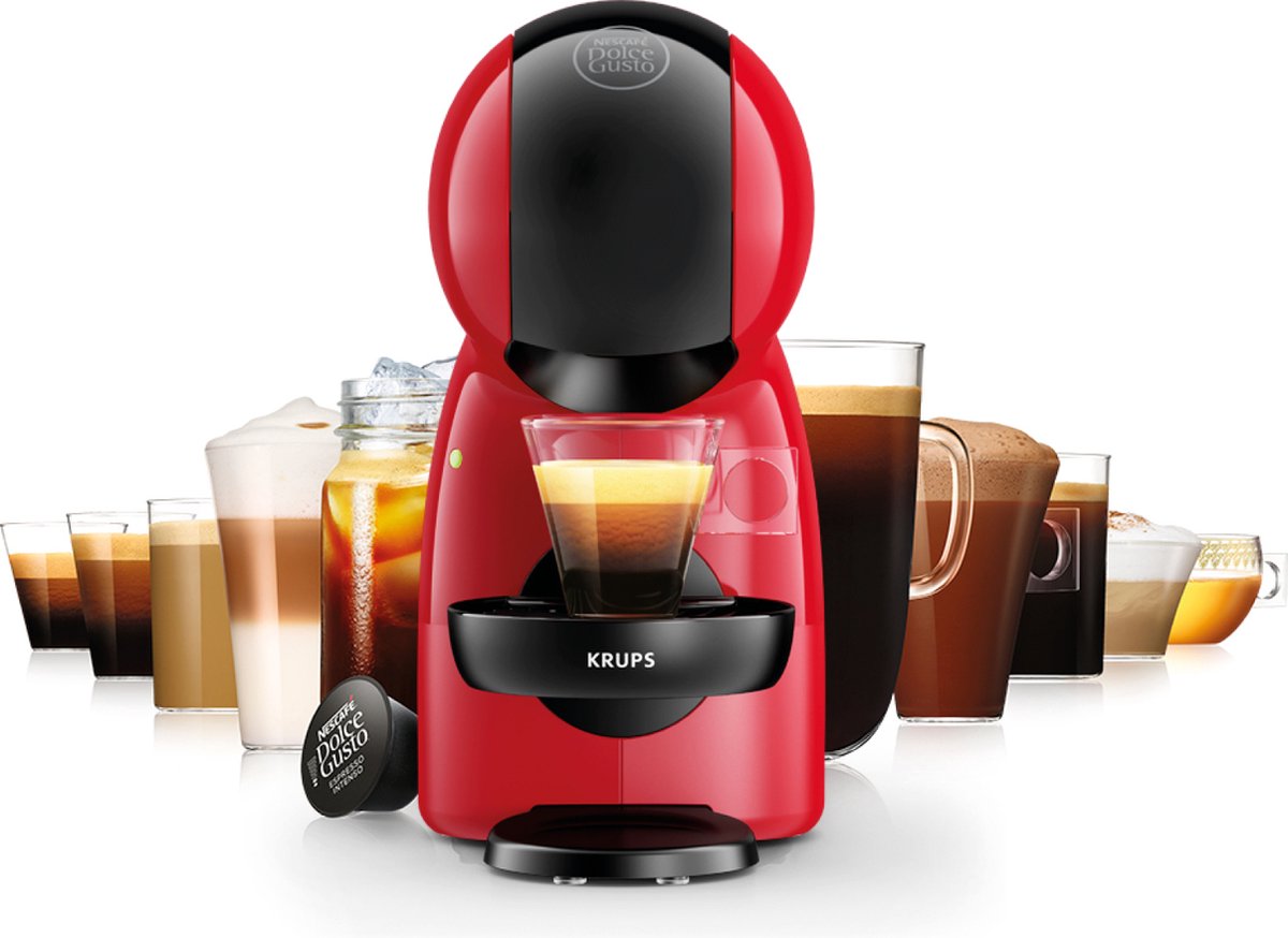Krups NESCAFÉ Dolce Gusto Piccolo XS KP1A3510 - Koffiecupmachine - Rood - Compact - 15 Bar Druk thumbnail 3