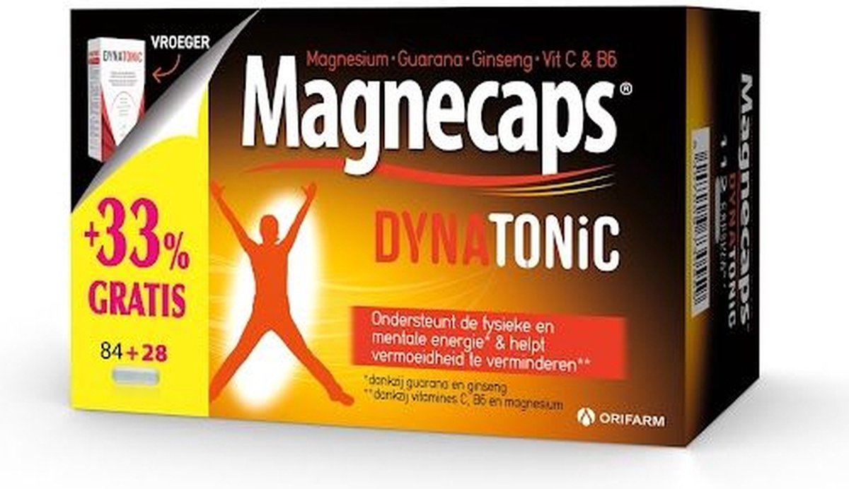 Goedkoopste Magnecaps Dynatonic Caps 84 Caps 28 gratis