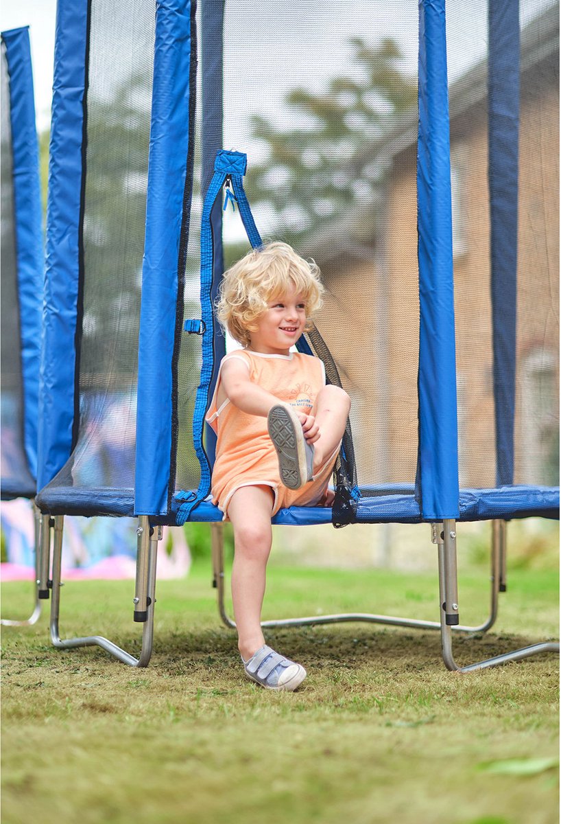 Plum trampoline Junior met veiligheidsnet blauw 4ft – foto 2