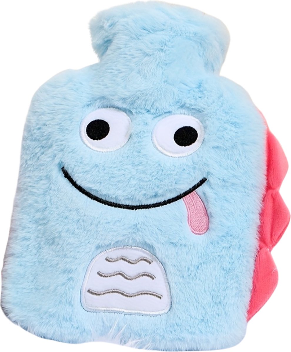 Goedkoopste Nivard Warmwaterzak Met Hoes - Warmwaterkruik - Warmtekussen - Warmtekruik - Knuffel - Kruik - Bag - Blauw