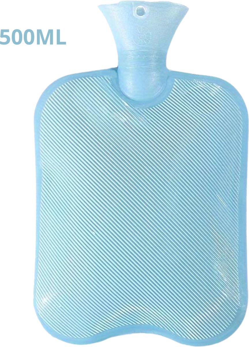 Goedkoopste Nivard Warmwaterzak - Warmtekussen - Warmwaterkruik - Warmtekruik - Knuffel - Kruik - Bag - Met Hoes - Blauw - 500ML