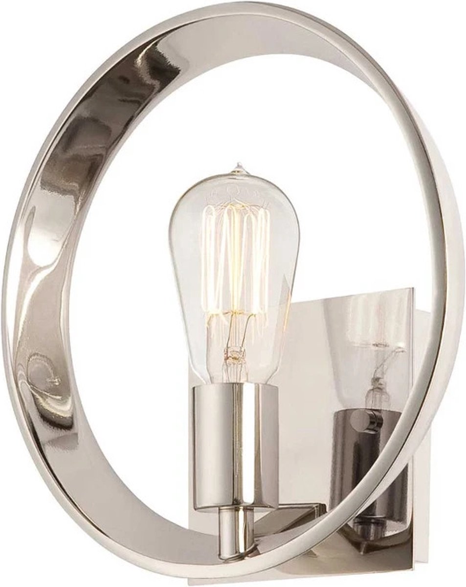 Quoizel LED Wandlamp Theater Row | 1X E27 Max 60W | Imperial Silver