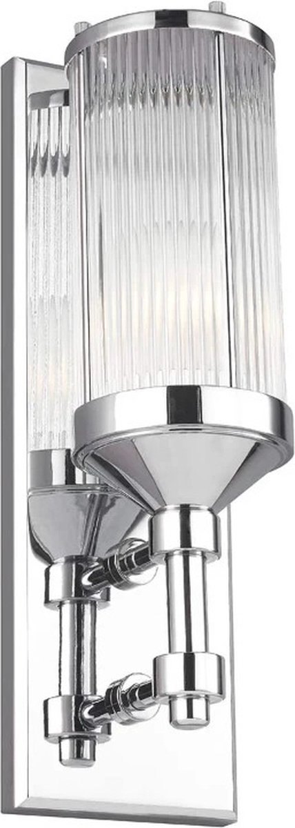 Feiss LED Wandlamp Paulson | 3W 3000K 300Lm 830 | IP44 | Dimbaar | Chrome