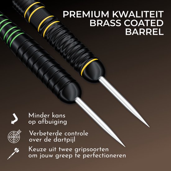 Navy Strikes Dartpijlen Set 23 24 Gram - Set van 12 Pijlen - 2 Soorten Grip - Flights Darts en Dart Shafts - Darten - 108 Delige Set - Smal - Incl Add-a-Gram 25 Gram van Navy Strikes — afbeelding 3