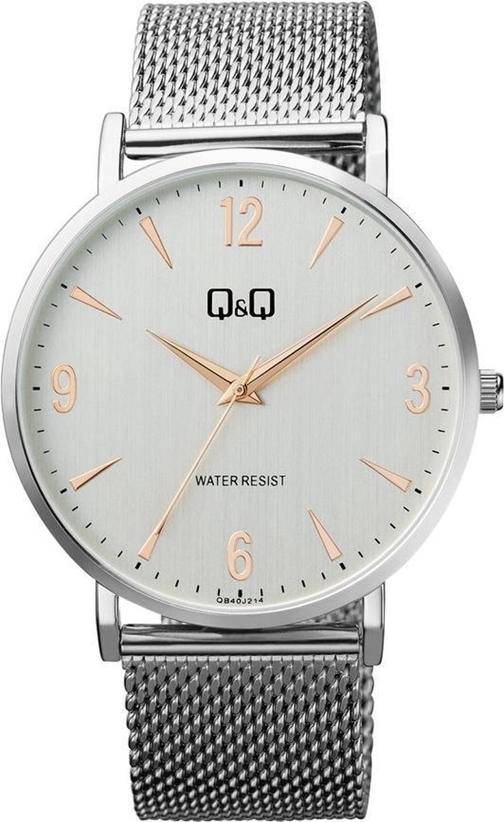 Mooi stijlvol QQ horloge met Milanese band QB40J214