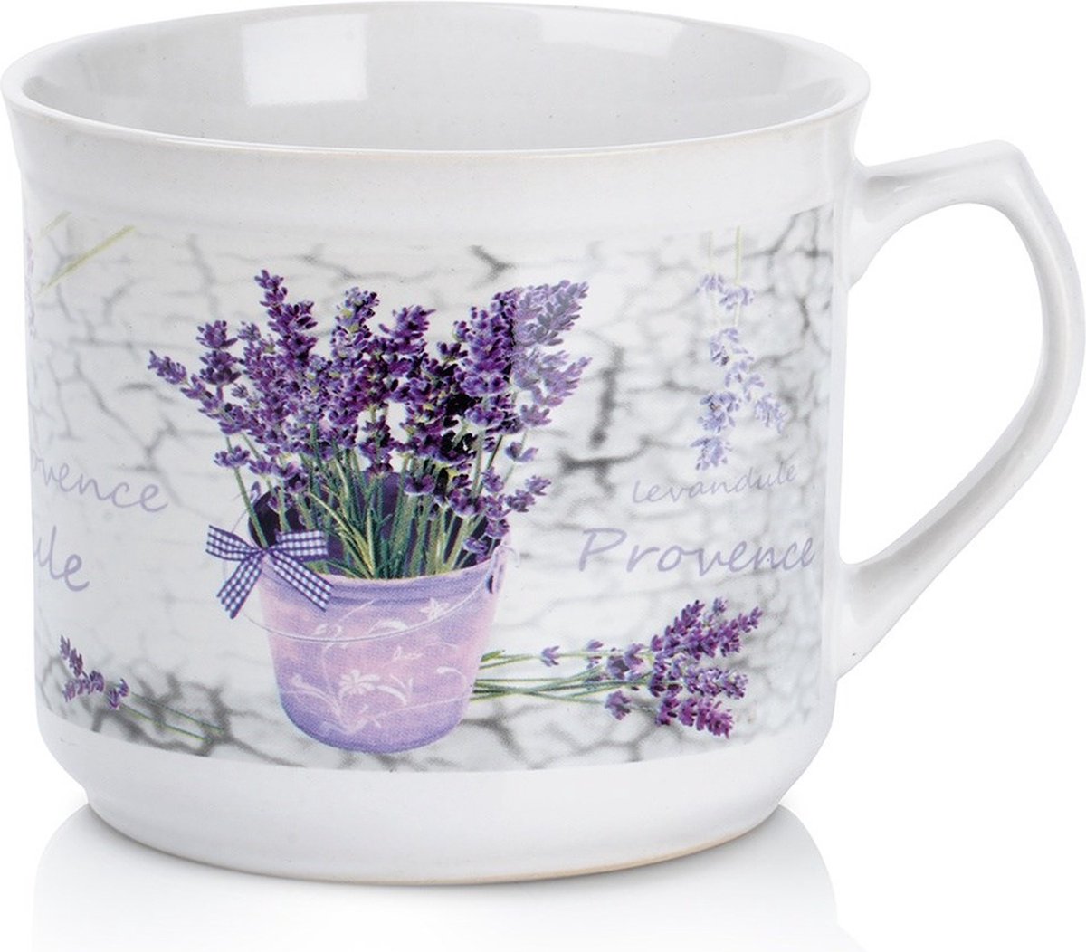 Mok Keramiek Lavendel 650 ml - Koffiemok - Theebeker - Koffie - Beker