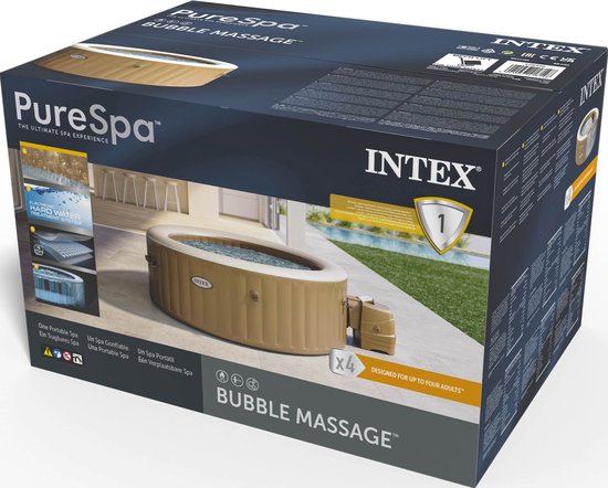 Bulle Intex Pure Spa - Jacuzzi Sahara - 169x71 cm - 4 personnes