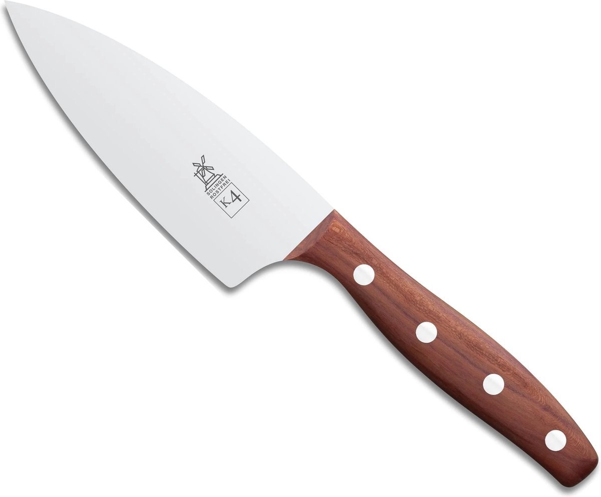 Robert Herder K4 Koksmes – RVS – Middelpunt – Lemmet 13 cm – Heft Pruimenhout