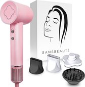 Sansbeauté® Föhn met Diffuser – Krullen – 110.000RPM - Ionische Haardroger - 3 Standen - 3 Opzetstukken – Reisföhn - Coolshot – Haarföhn met Diffuser – Hair Dryer - 1600W - EssentiaPRO®