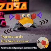 Klikkopers® - Lopende Krab - Walking Crab - Bewegend Speelgoed - Baby - Peuter - Toy - Motoriek Speelgoed - Fijne Motoriek - Hondenspeelgoed - Hondenspeeltjes - Montessori Speelgoed - Crawling Crab - Geel