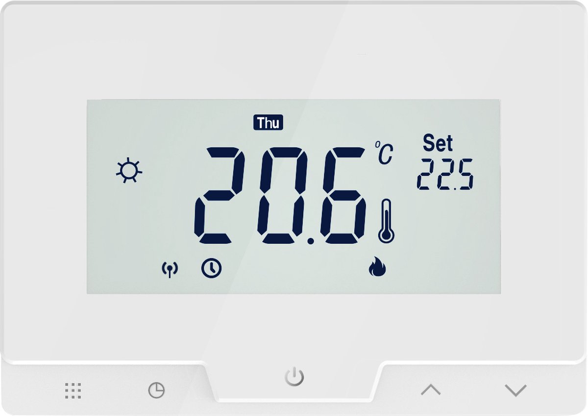 Vesta 500 slimme Thermostaat voor CV, combi ketels, warmte pomp, stadsverwarming, aan/uit, 0,2°C nauwkeurig met pincode beveiliging op Prijzenvolger.com