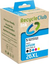 RecycleClub Cartridge compatibel met Epson T2631 XL Multipack 26 XL K10511RC