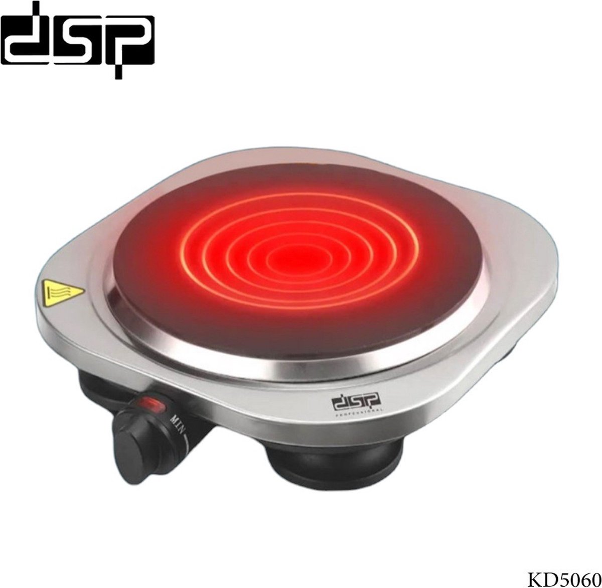 Dsp Kd5060 - Vrijstaande Elektrische Kookplaat - 1-pits - 1200W