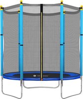 Springos Trampoline - Veiligheidsnet - Ladder - Compleet - 4,5 FT 140 cm