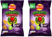 Walkers Monster Munch - Pickled Onion - (6x20g = 120g) x 2 Bags = 240g