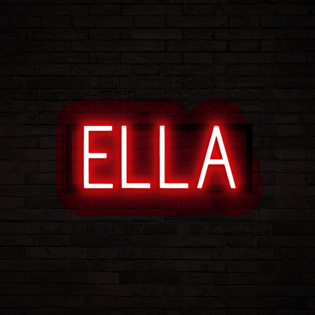 ELLA - Neon LED Lamp Kinderkamer | SpellBrite | 40,16 x 16 cm | 6 Dimstanden & 8 Lichtanim