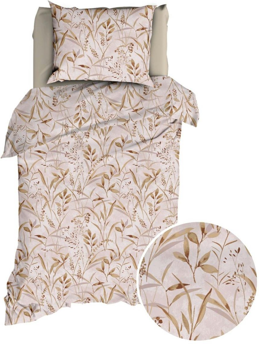 Satin d'Or Galicia Dekbedovertrek - Eenpersoons - 140x200/220 cm - Oudrose