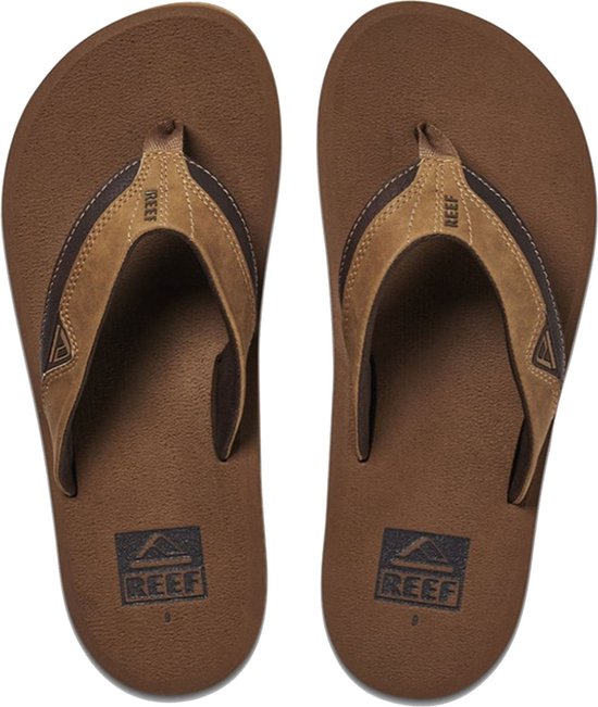 Reef Cushion Teenslippers - Heren - Cognac - Maat 45