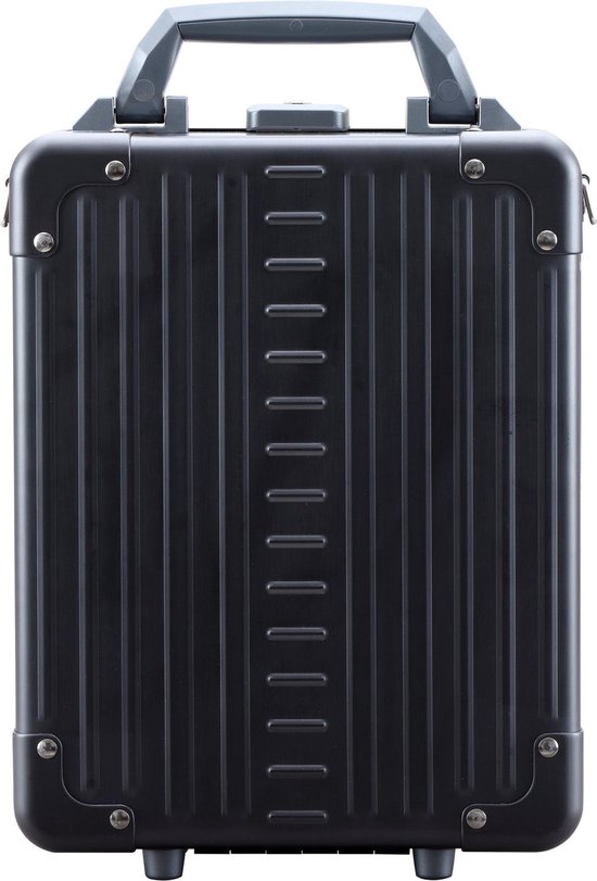 Aleon Aluminium Verticale aktetas 24 cm laptop compartiment - 35cm (14 duim) - onyx