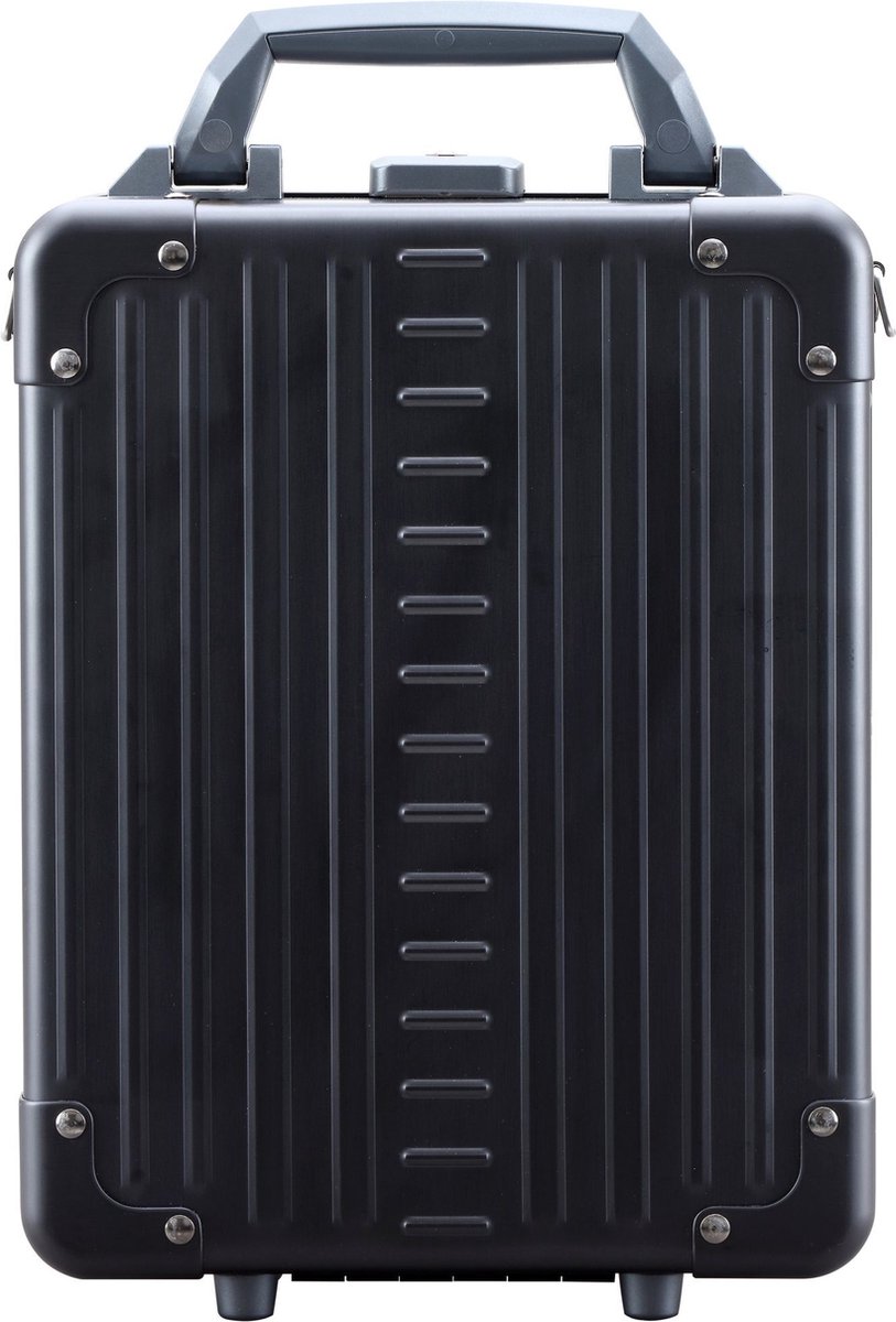 Aleon Aluminium Verticale aktetas 24 cm laptop compartiment - 35cm (14 duim) - onyx