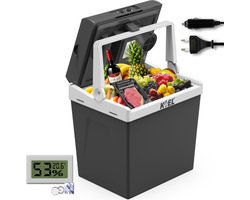 Koel Boks 25L – Koelbox Elektrisch 12V en 220V/230 Volt – Camping Koelkast voor Auto – Coolbox – Frigobox tot -19°C