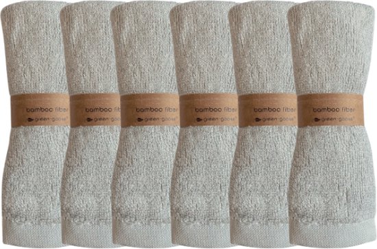 6 stuks baby washandjes, geen kleurstoffen donzige 100% bamboe Katoenen doek 25 x 25 cm Wit
