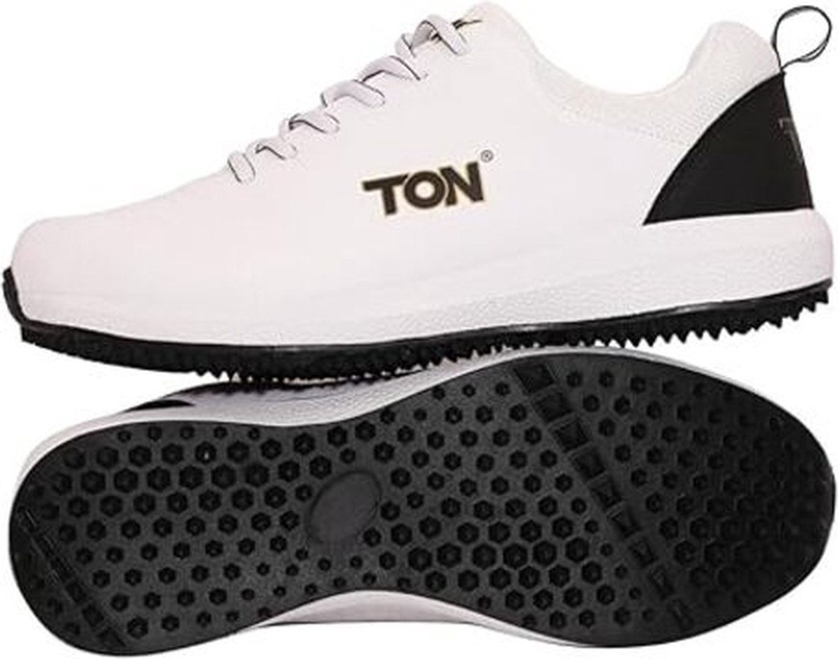SS White Edition Cricket Shoe (Kleur: Wit & Zwart, Maat: UK7/ US8/EU41) | Voor Heren & Jongens | Materiaal: Polyurethaan (PU) | Lichtgewicht en duurzame langdurige prestaties
