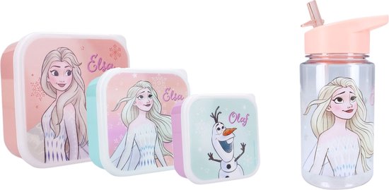 Frozen Drinkfles & 3-1 in Snackbox