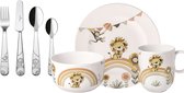 Villeroy & Boch Roar like a Lion Kinderservies en bestekset 7 delig