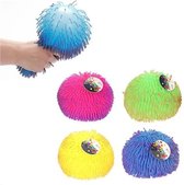 Balle anti-stress Malleable Spike Pufferball - 1 pièce - Couleurs fluo - Taille 12 cm - Fidget - Pour la main - Enfants