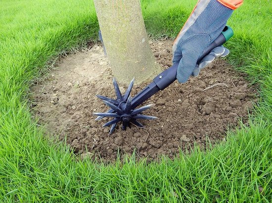 KADAX bebouwer, tuinklauw, tuinhak voor het losmaken van de grond, cultivator voor tuin, metalen handbebouwer, bloemklauw, tuinaccessoires, bloemenhark, vloerventilator (1 tanden, met houten steel KADAX bebouwer, tuinklauw, tuinhak voor het losmaken van de grond, cultivator voor tuin, metalen handbebouwer, bloemklauw, tuinaccessoires, bloemenhark, vloerventilator (1 tanden, met houten steel