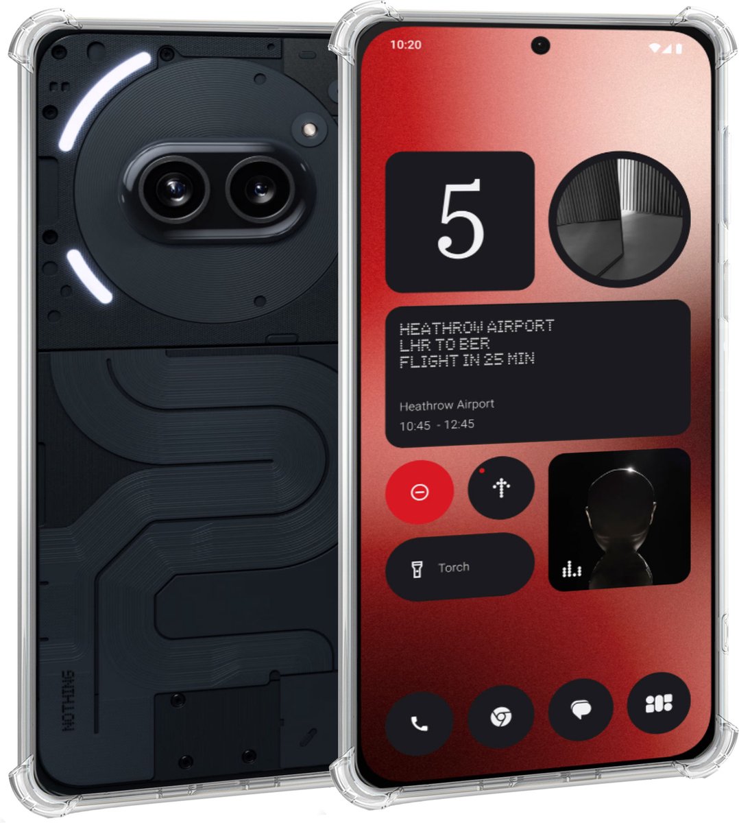 Geschikt voor Nothing Phone 2a / 2a Plus - Hoesje - Shock Proof Case – Cover Transparant