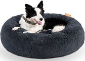 Happysnoots Donut Hondenmand 70cm - Grijs Hondenbed - Dog Bed - Wasbaar Hondenkussen