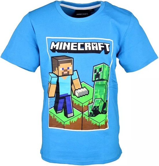 T-shirt manches courtes Minecraft - taille 116 - 6 ans