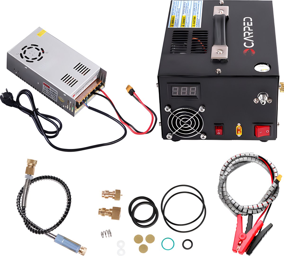 PCP compressor elektrische pomp 12V/230V tot 300 bar