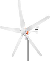Windmolen Generator - Stroomgenerator - Windturbine - Windmolen - Windenergie - 5 Bladen - 500W - Wit