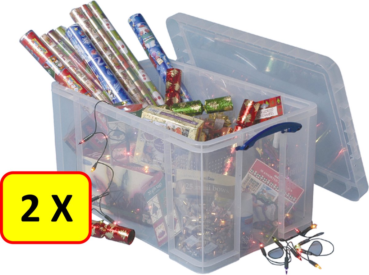 2 x Opbergbox Really Useful Box * 84 liter * 71 x 44 x 38 cm