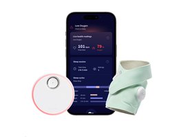 Owlet Dream Sock - Medisch gecertificeerde slimme babyfoon met live hartslag-, zuurstof- en gezondheidsmeldingen - Munt