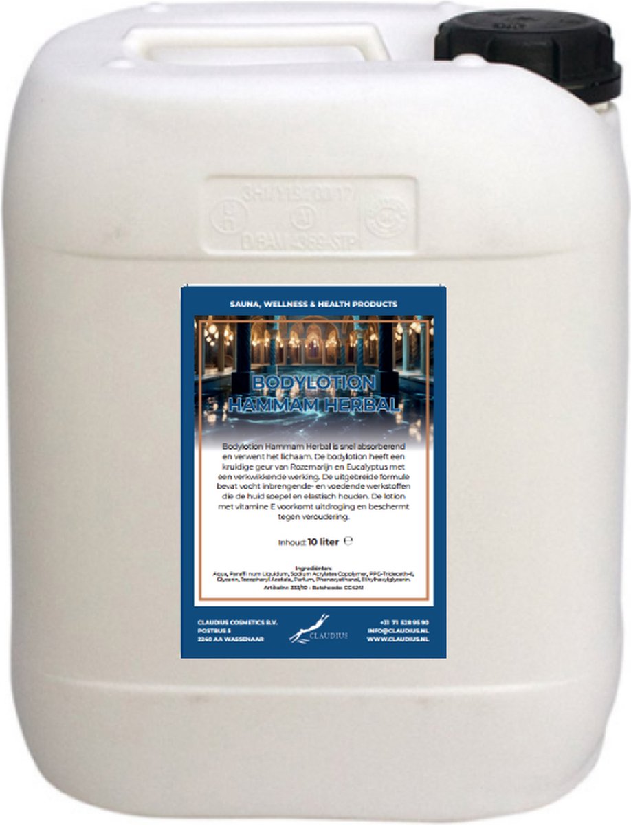 Bodylotion Hammam Herbal 10 Liter - navulling